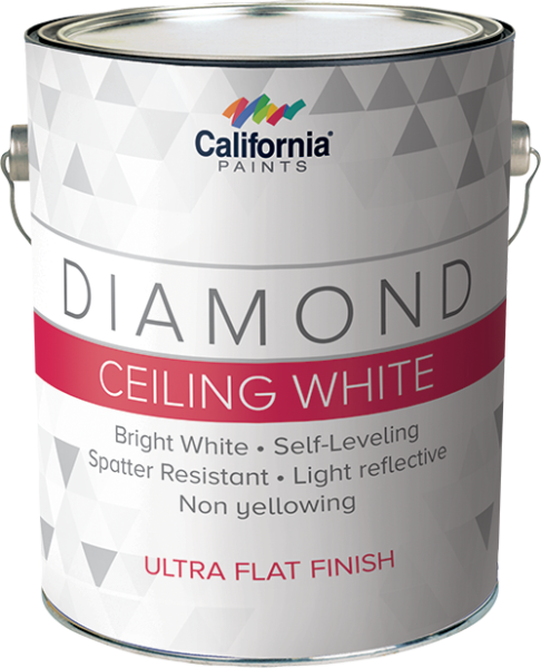 California Paints Diamond Ceiling Paint White Ultra Flat Finish 541 1 486x600 